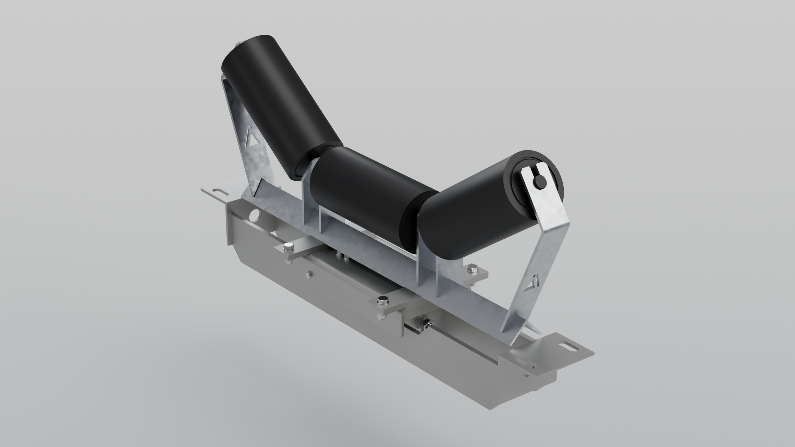 Accurate Industries CBW1-1 compact belt weigher, fully welded bead-blasted stainless steel frame with its weigh idler