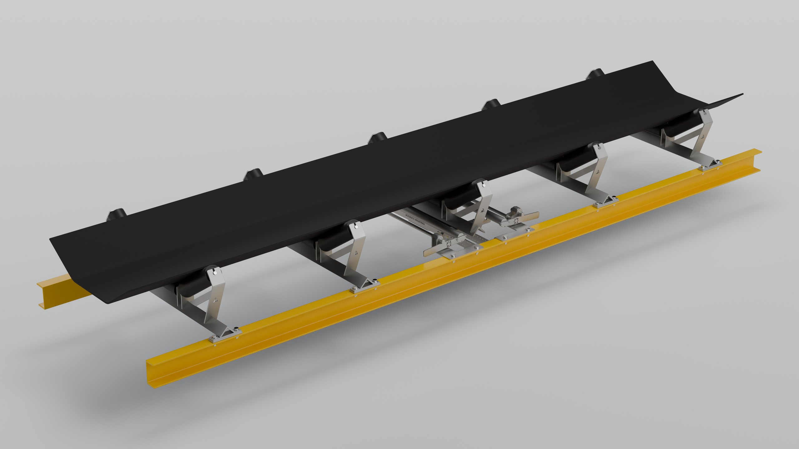 CBW2-1 compact belt weigher with the conveyor belt fitted