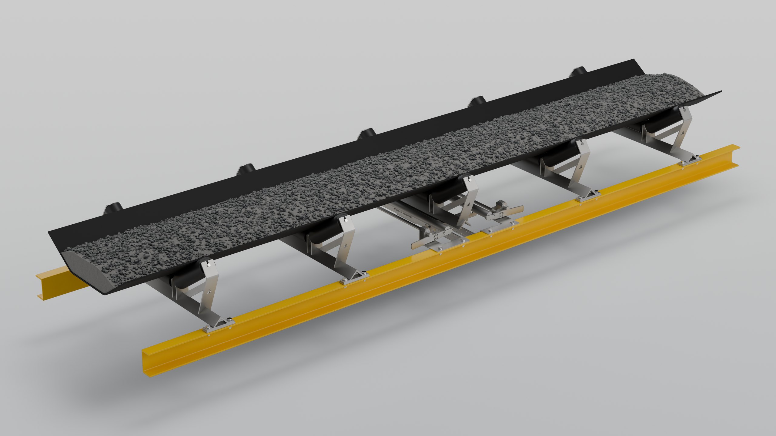 CBW2-1 compact belt weigher under a loaded belt