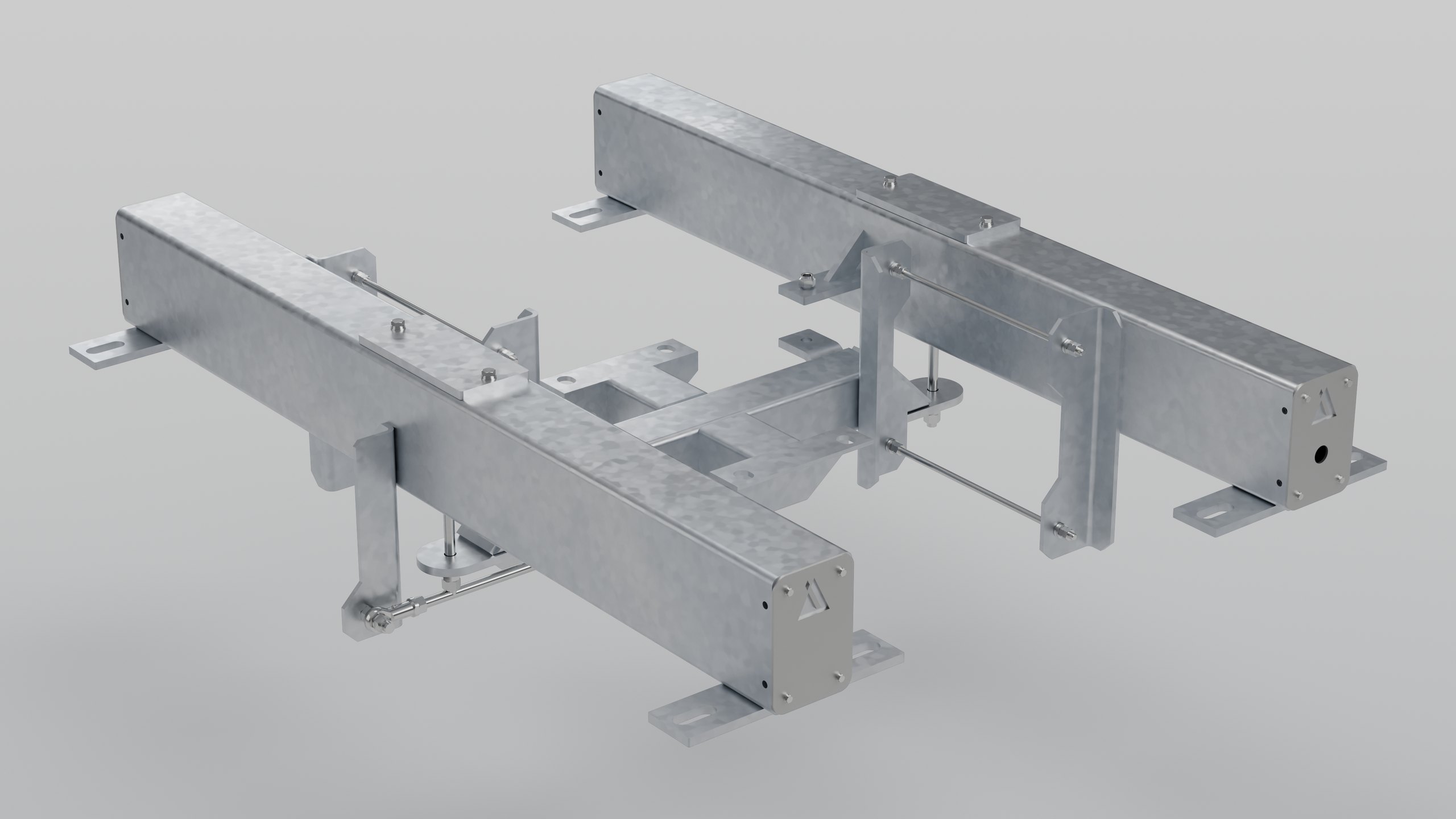 PBW2-1 galvanised weigh frame with two load cells