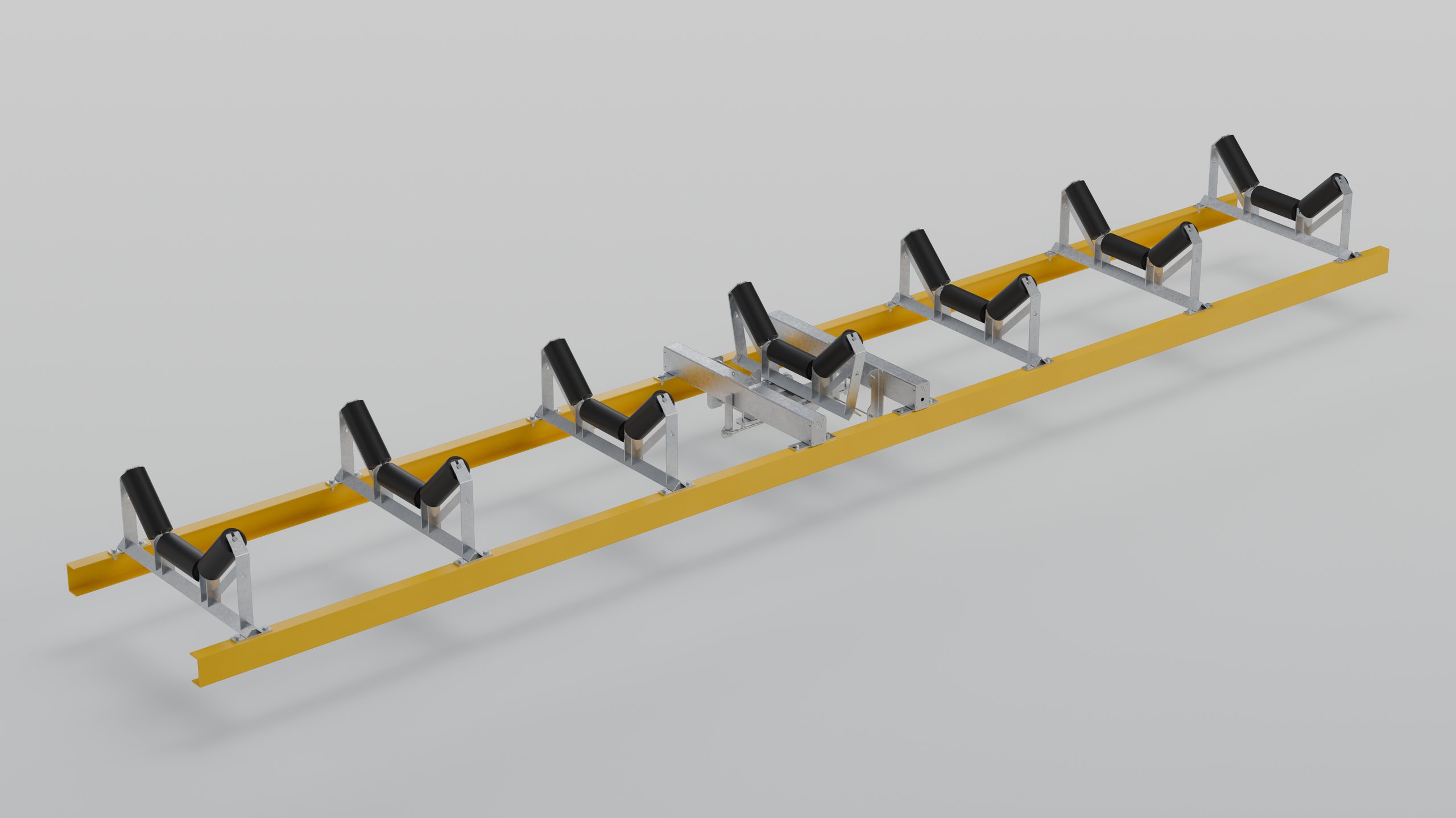 PBW2-1 weigh frame with off-scale idlers either side