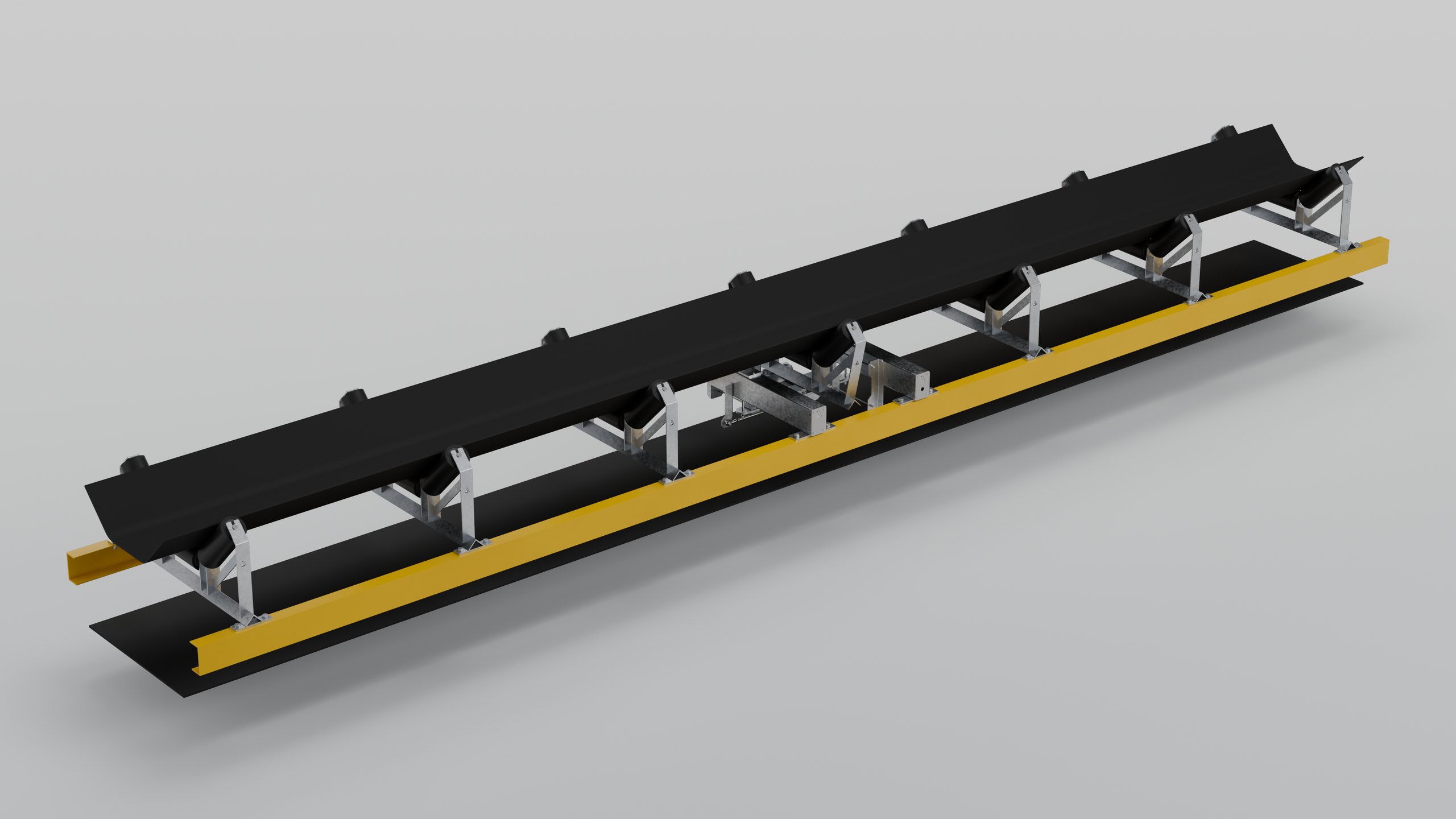 PBW2-1 belt weigher with the conveyor belt fitted