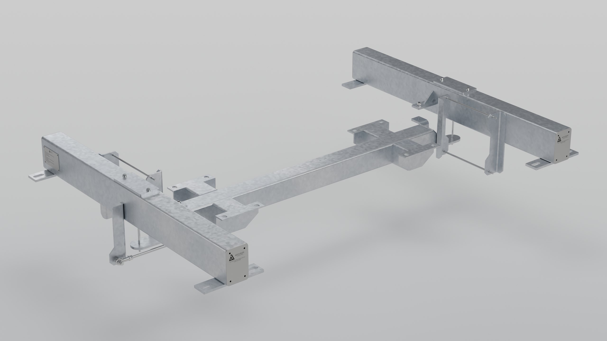 PBW2-2 galvanised weigh frame with two load cells