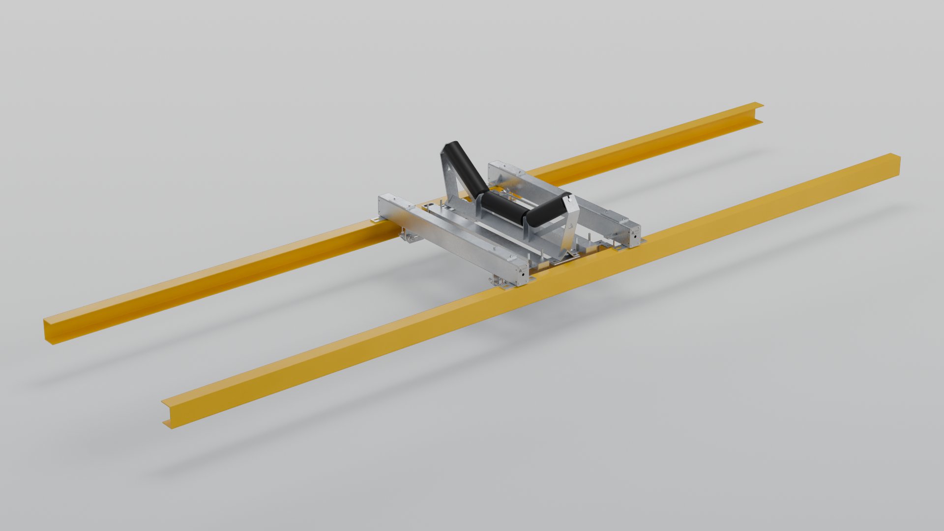 PBW4-1 weigh frame with a single weigh idler on conveyor stringers