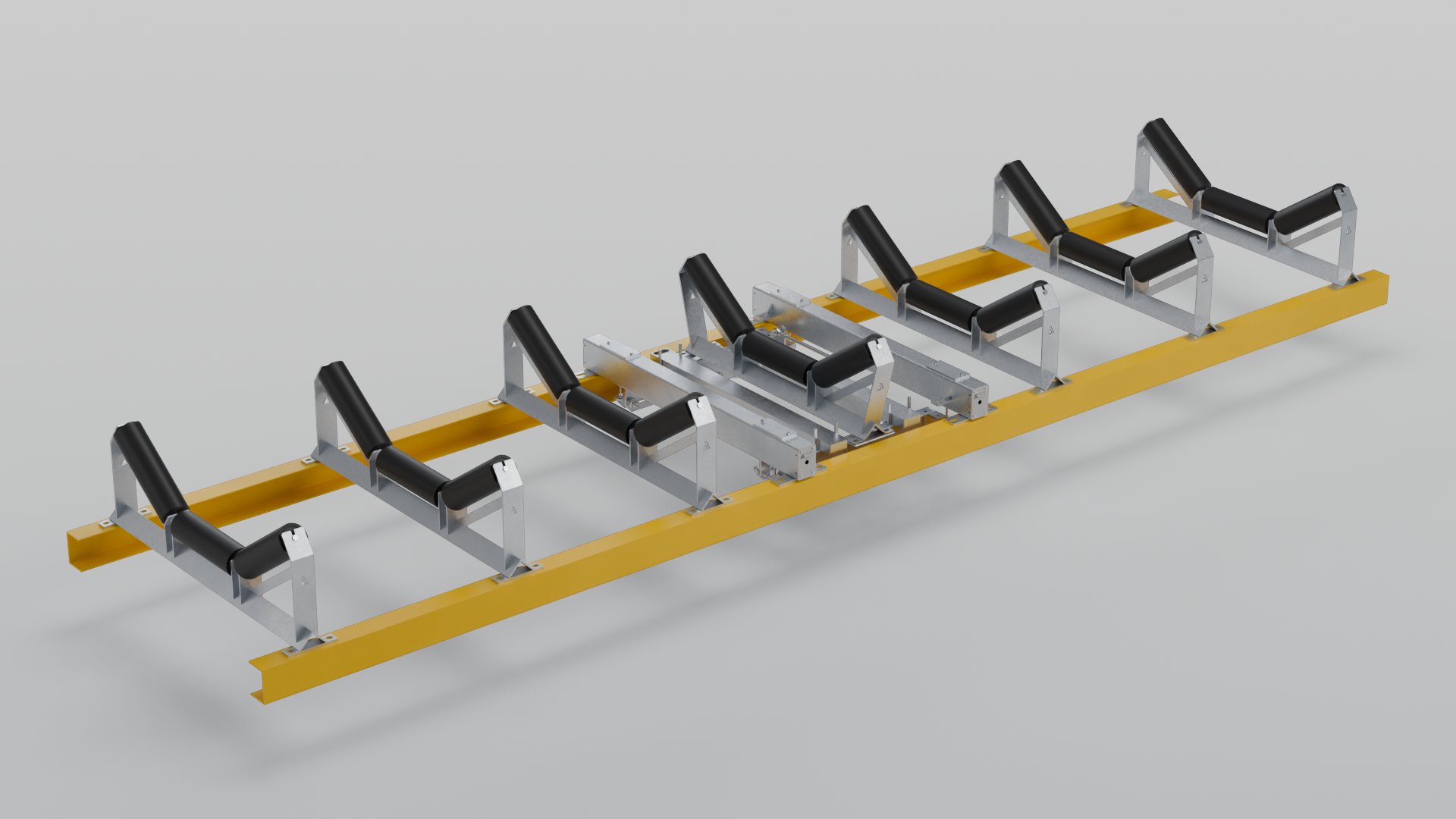 PBW4-1 weigh frame with off-scale idlers either side