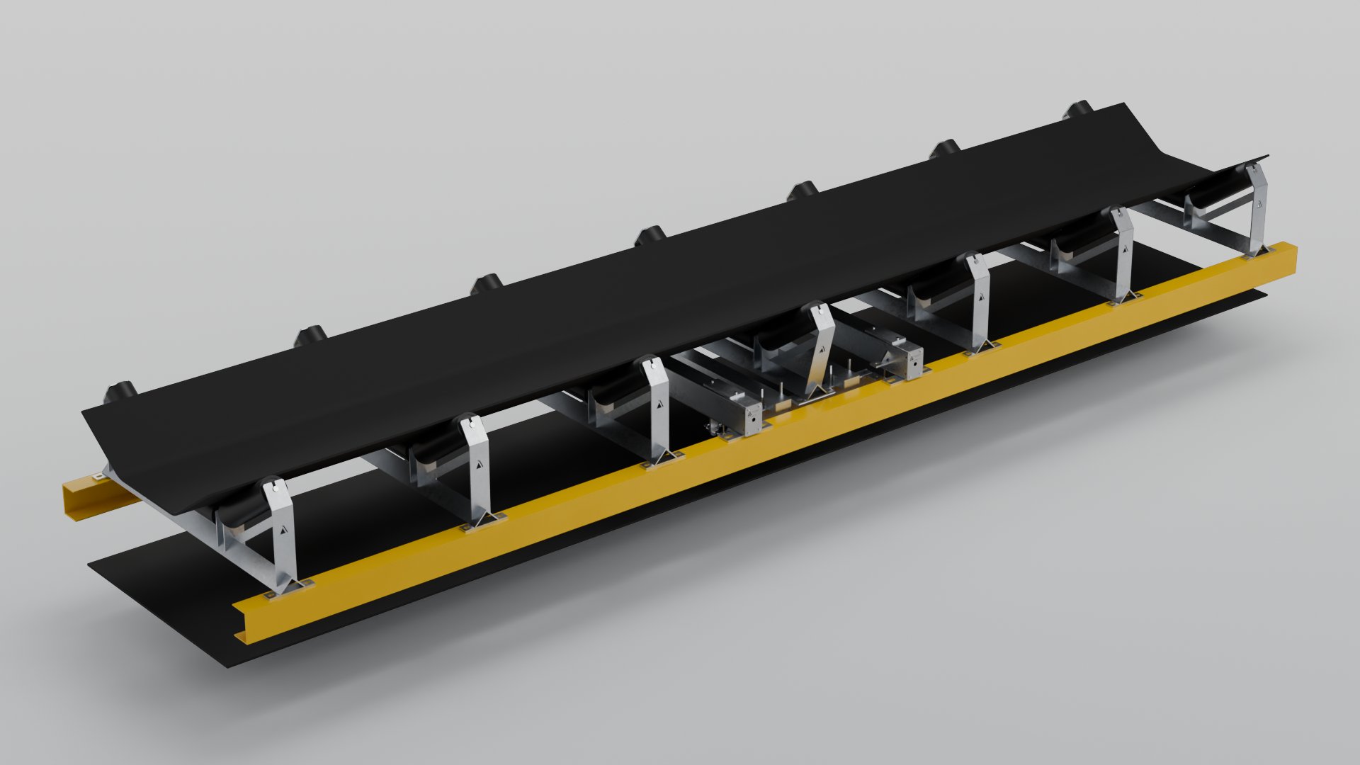 PBW4-1 belt weigher with the conveyor belt fitted