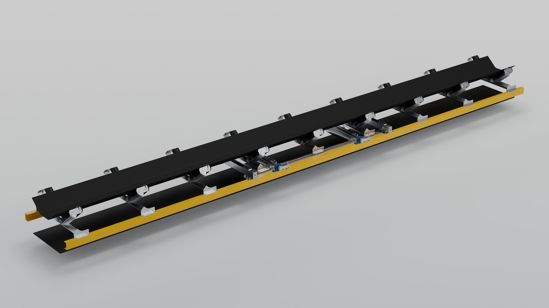 PBW4-3 belt weigher with the conveyor belt fitted