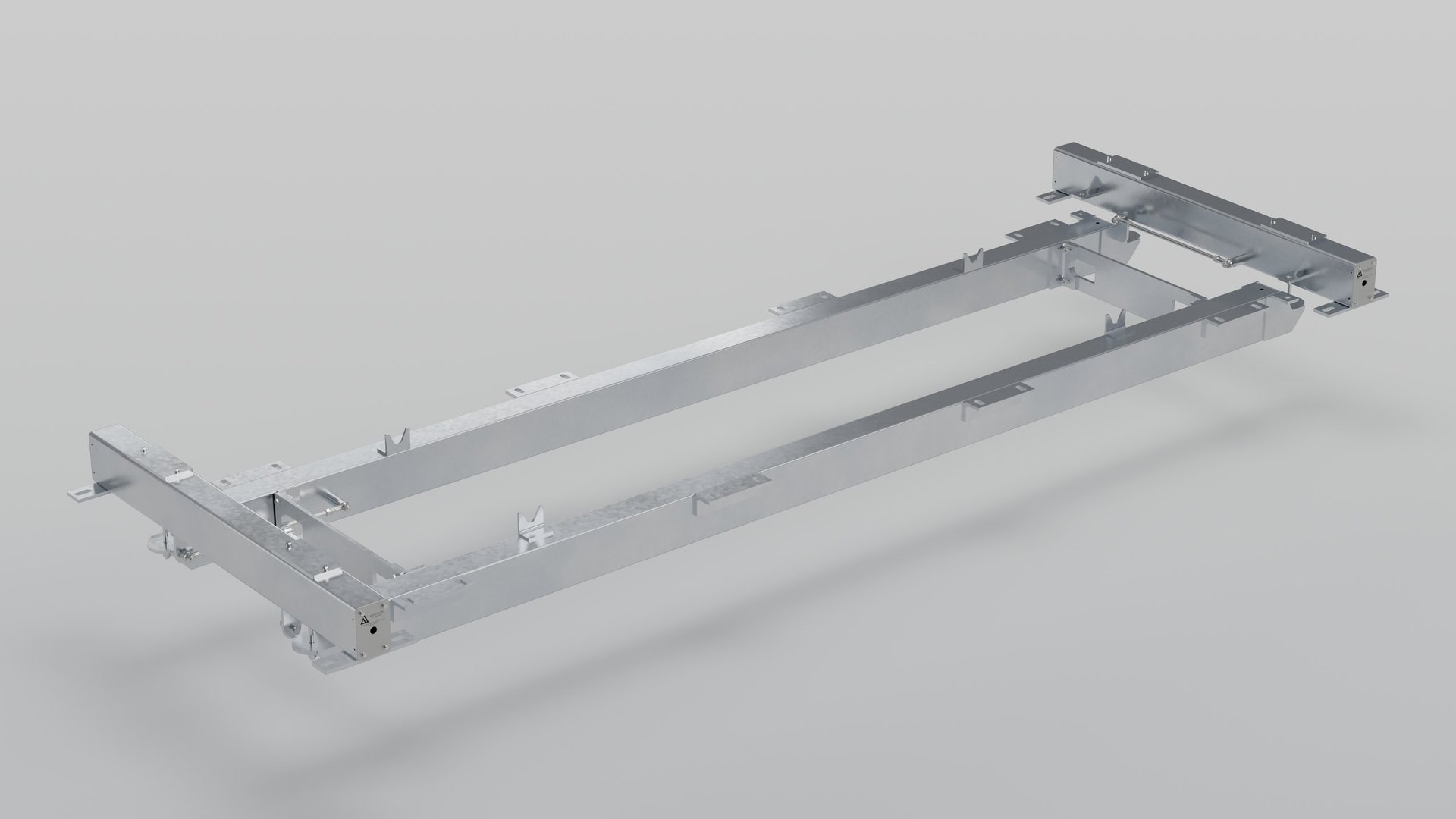PBW4-4 galvanised weigh frame on its own