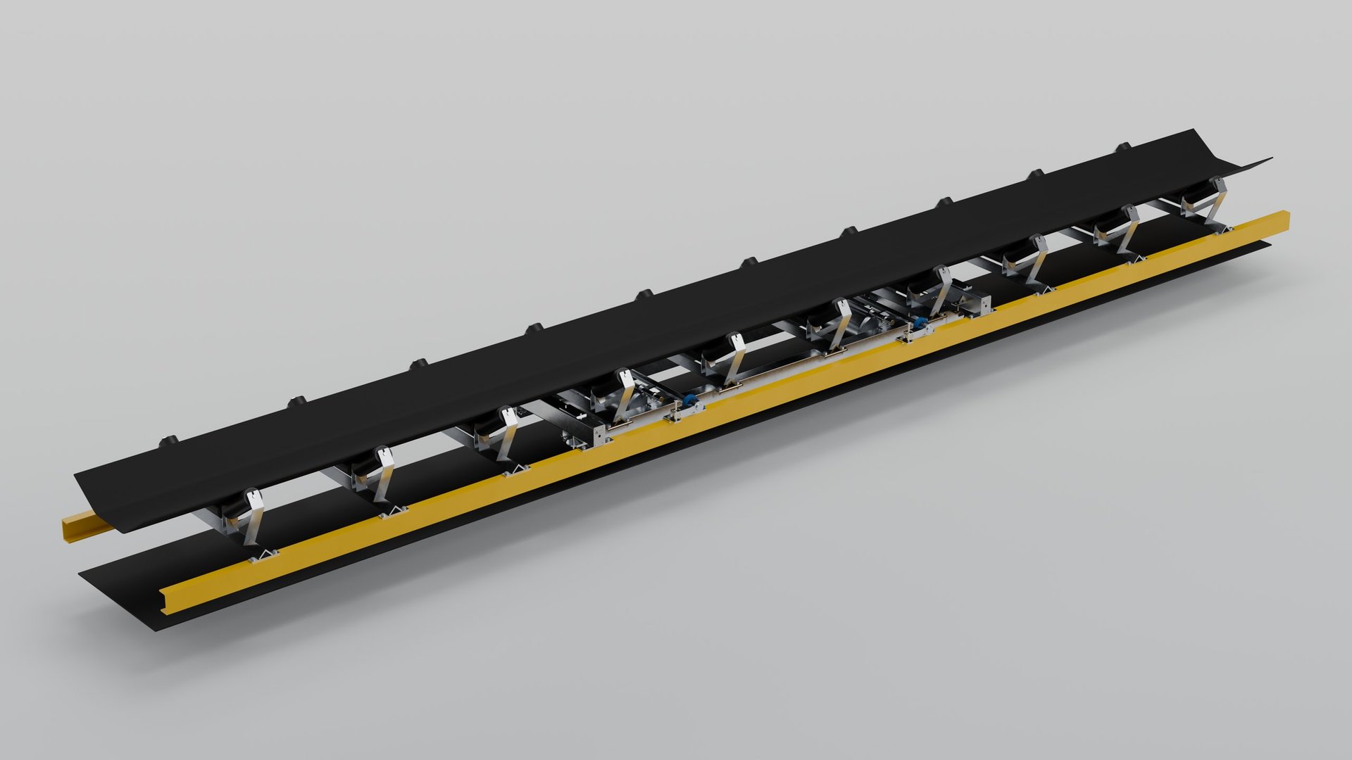 PBW4-4 belt weigher with the conveyor belt fitted