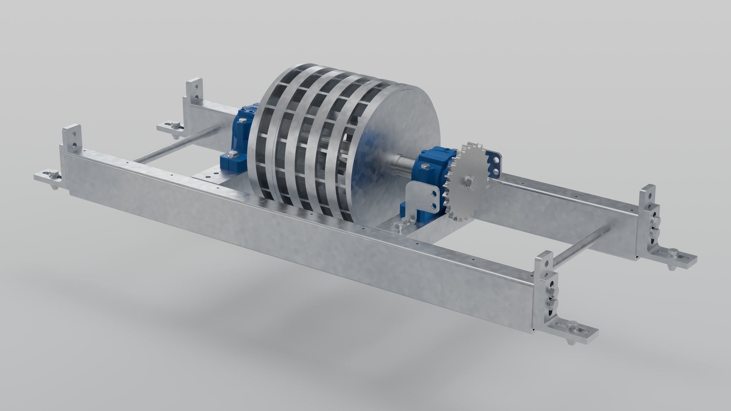 Spiral cage HR belt speed sensor with the cover off