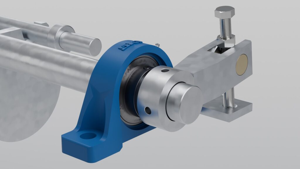 Accurate Industries screw-type billet weight with the stainless screw running through a gold-coloured special alloy insert